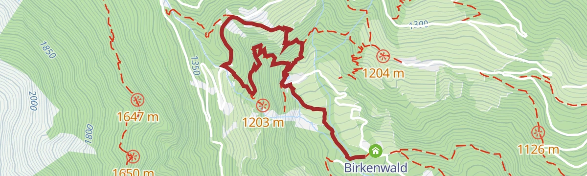 Route map: Sentiero alpino della Cascata – anello con le scale del maso Fletscher